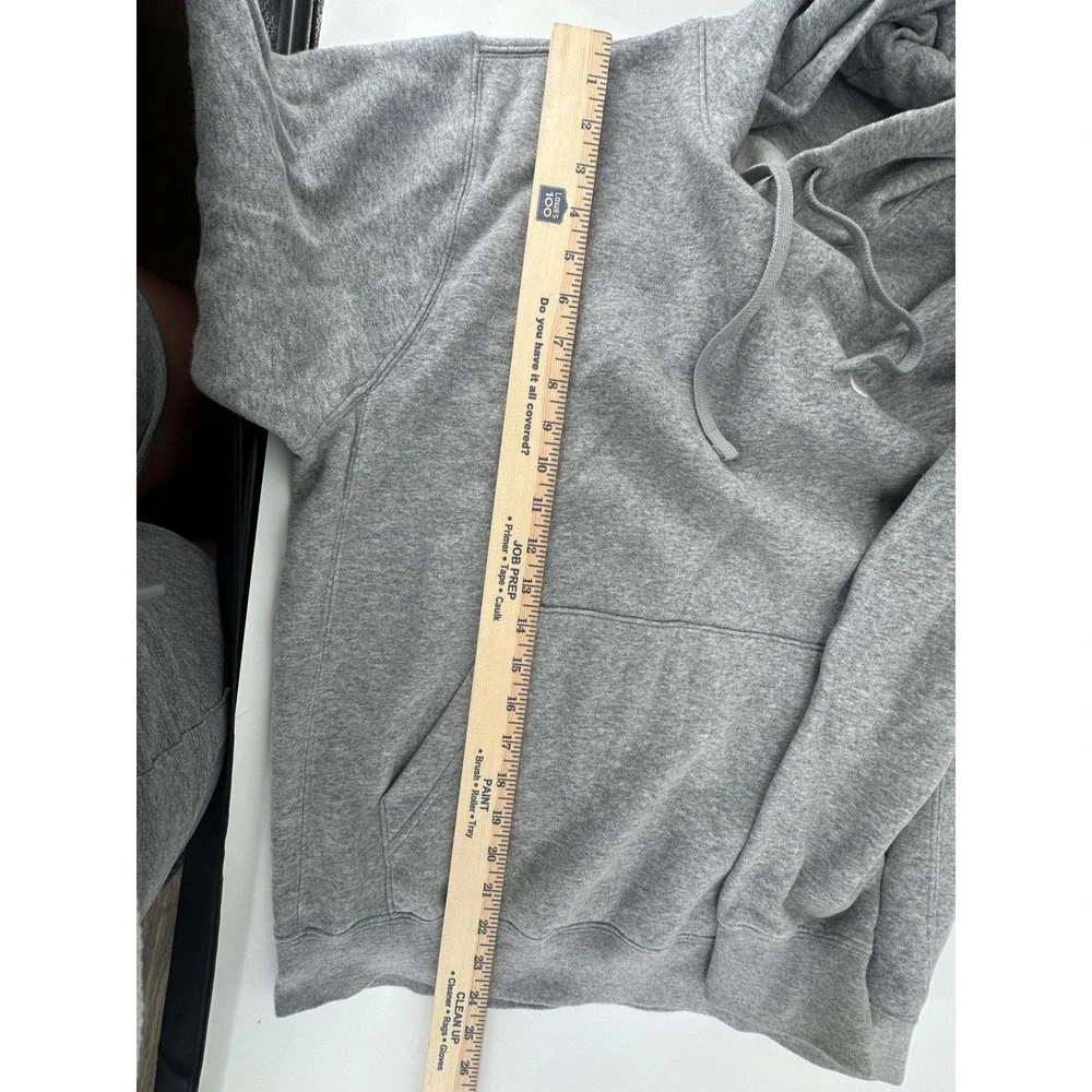 Nike Sportswear Club Fleece Pullover Hoodie Heather Grey Mens Small